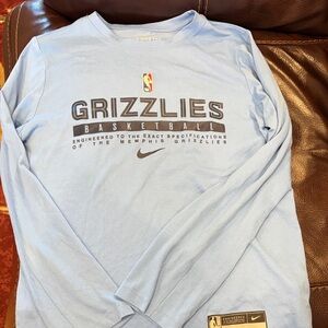 Nike Light Blue Grizzlies Basketball Shirt youth medium